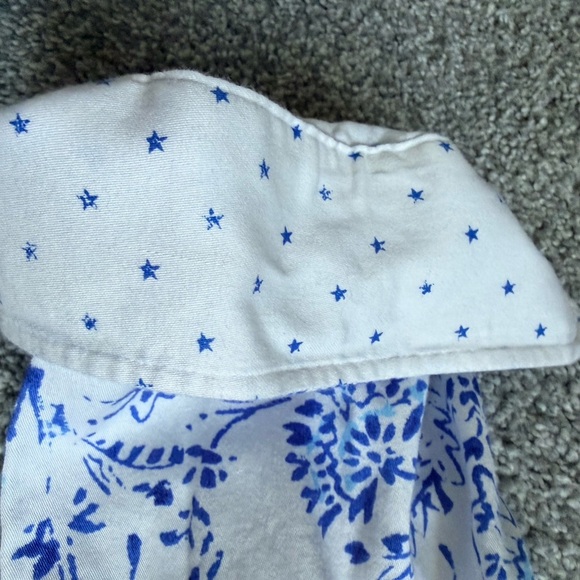 Chaps Blue and White Patterned Shirt - Picture 3 of 6